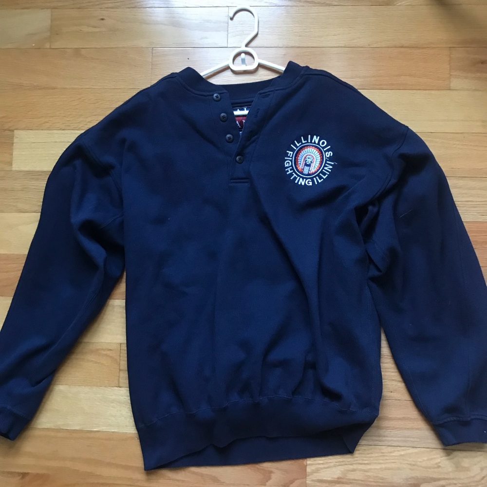 UIUC University of Illinois Button up Sweater